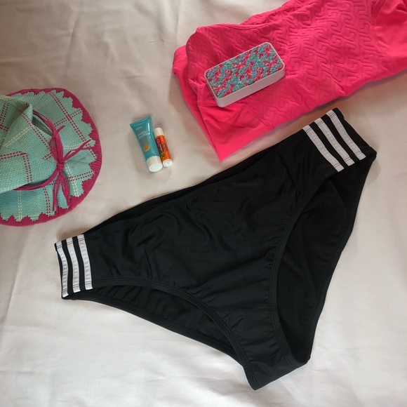 Adidas 2X Black Bikini Hipster NWT - Picture 6 of 6